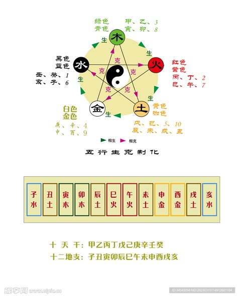 壬 卯五行|天干地支五行对照表